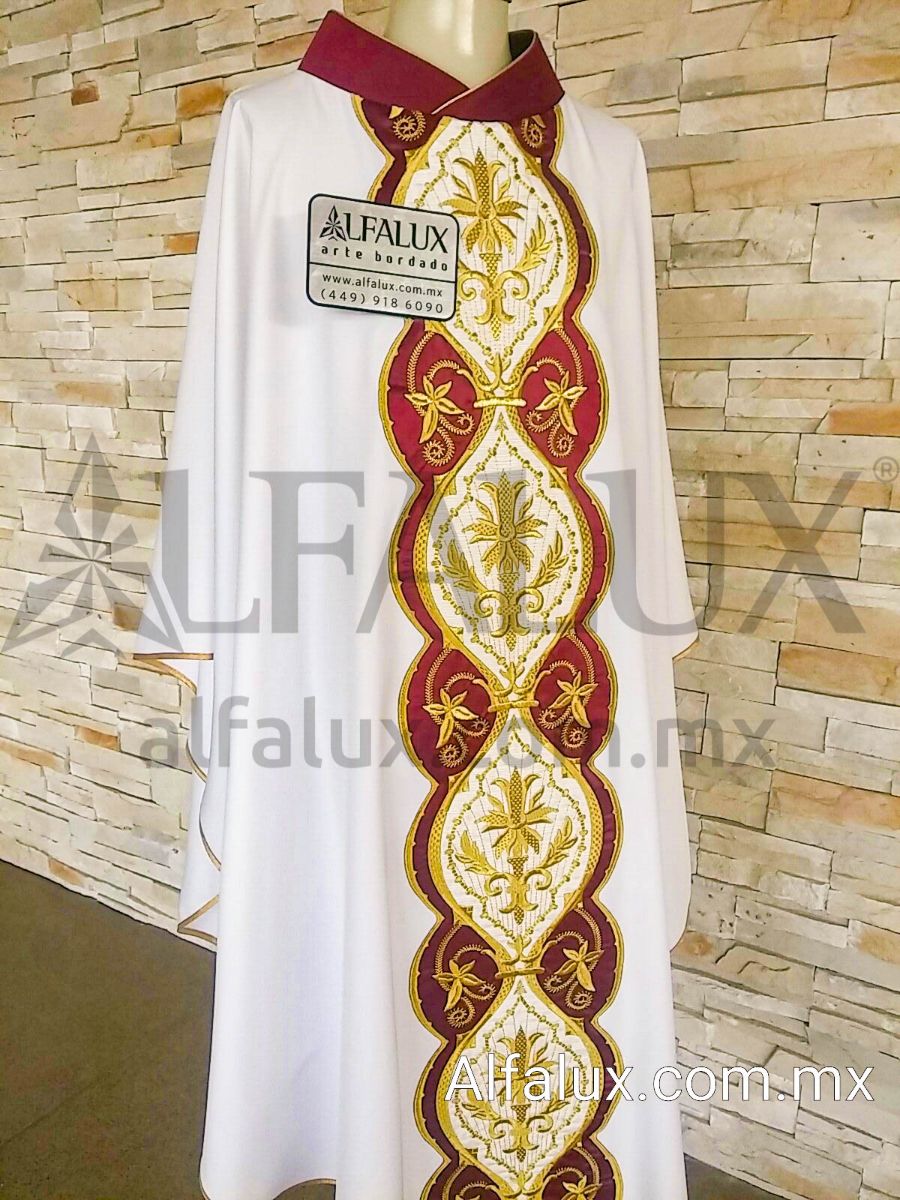 17 LUMEN FOLIA BLANCO CUELLO BROCADO 1